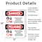 Signmission Inorganic Arsenic Cancer Hazard Bilingual Danger Sign, Aluminum, 12in W x 18in L, 2PK OS-2PACK-DS-A-1218-VS-1376 - alternate 2